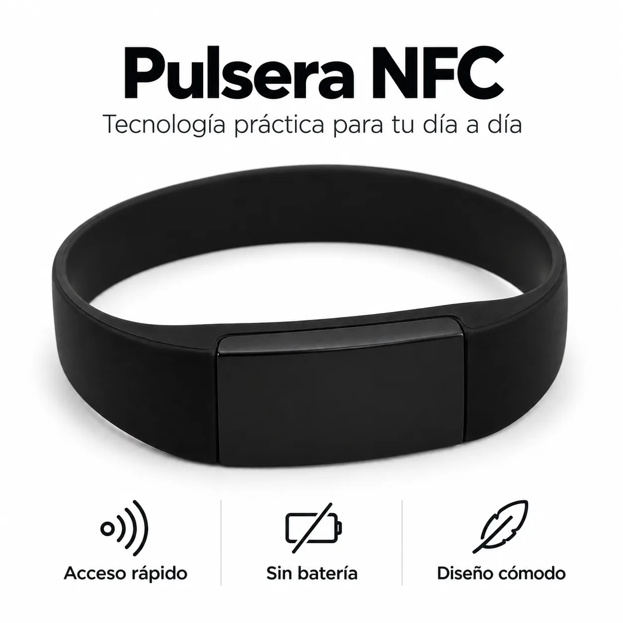 Pulsera NFC Codificable – Lleva tu Enlace Siempre Contigo
